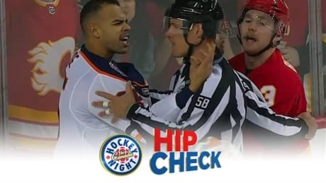 The long anticipated 'Battle of Alberta' features 11 penalties in the first period Hip Check: Things are getting nasty over in Alberta