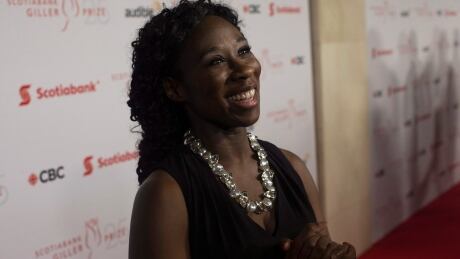Giller Prize finalist Esi Edugyan, nominated for her book "Washington Black" stops on the red carpet at the Scotiabank Giller Bank Prize gala in Toronto on Monday, November 19, 2018. THE CANADIAN PRESS/Chris Young BOOKS Scotiabank Giller Prize 20181119