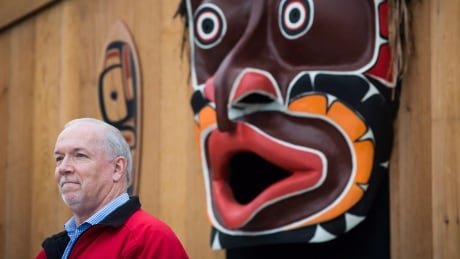 The Provincial Government has pledged that $3 billion over 25 years will be shared with First Nations from a dedicated gaming revenue fund. Totem Raising BC 20180921