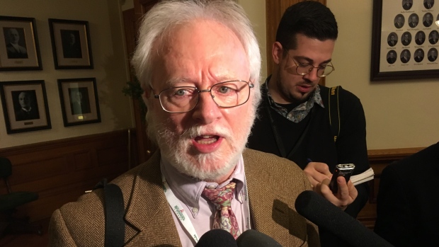 No limits on election ads by advocacy groups before official campaign; Jim Emberger of the New Brunswick Anti-Shale Gas Alliance says his group would revive a lawsuit against the province if Blaine Higgs's fracking enthusiasm continues\.