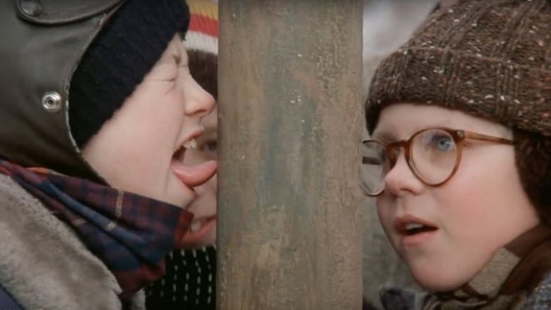 Every year, A Christmas Story inspires kids to lick poles 'to see if it