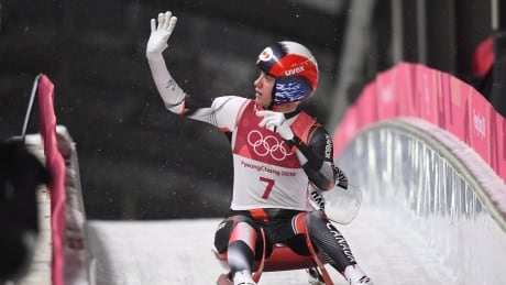 Kim McRae, seen competing at the Olympics in Pyeongchang, earned a bronze medal on her hometown track at the luge World Cup stop in Calgary on Saturday. mcrae-kim-luge-021318-620