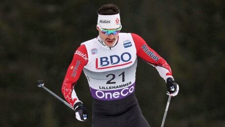 Alex Harvey, of Canada, competes in prologue of the men's Cross Country Skiing Sprint event at the FIS Nordic Skiing World Cup in Lillehammer, Norway, Friday, Nov. 30, 2018. Harvey finished 17th in the 15-kilometre World Cup cross country race Saturday while Norway's Sjur Roethe skied to gold. THE CANADIAN PRESS/AP-NTB scanpix, Geir Olsen XXC World Cup 20181201