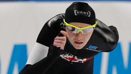 Canada's Isabelle Weidemann skates in the women's 5,000-metre race at the speed skating World Cup in Tomaszow Mazowiecki, Poland, where she won silver on Sunday. weidemann-isabelle-120918