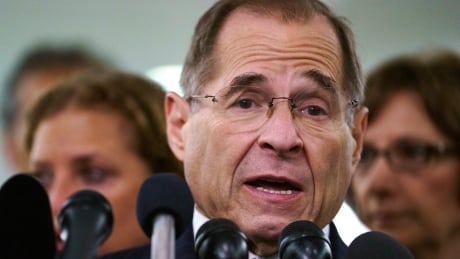 U.S. House judiciary committee ranking member Jerry Nadler, a Democrat from New York, talks to media during a committee hearing on Capitol Hill in Washington on Sept. 28, 2018. Nadler, the top Democrat on the House Judiciary Committee says he believes it would be an "impeachable offence" if it's proven that U.S. President Donald Trump directed illegal hush-money payments to women during the 2016 campaign. But Nadler, who's expected to chair the panel in January, says it remains to be seen whether that crime alone would justify Congress launching impeachment proceedings. Trump Russia Probe