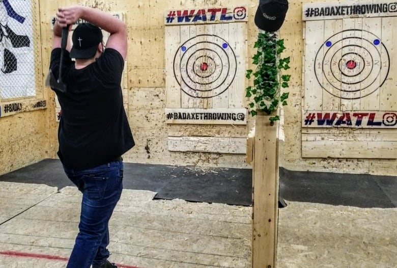 Meet the Kitchener axe thrower competing to be a world champion CBC News