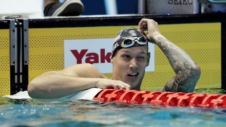 Caeleb Dressel, pictured in August, helped the Americans to a world record in the 4x50-metre mixed medley relay at the world short-course swimming championships in China. 20180812ko_775198235_74.jpg