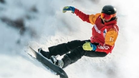 Sandrine Hamel, pictured here at the 2018 Winter Paralympics in Pyeongchang, captured a bronze medal in Adaptive Banked Slalom at the Dew Tour on Thursday afternoon in Breckenridge, Colorado. Sandrine Hamel photo