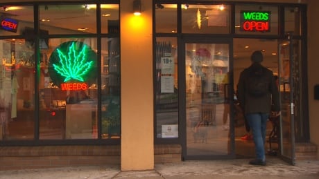 Many of Vancouver's cannabis dispensaries are still open, despite a B.C. Supreme Court injuction ordering them to close. Weeds store Vancouver