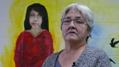 Thelma Favel, Tina Fontaine's great-aunt says the mural depiction perfectly captures her essence. Thelma Favel
