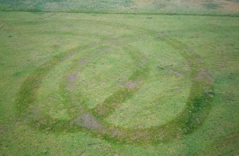 atvs rip through grande meadows golf course manager says tearing course manager