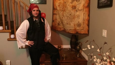 Josh Hoggan has transformed his home into a deserted island where pirate's must search for buried treasure. josh-hoggan