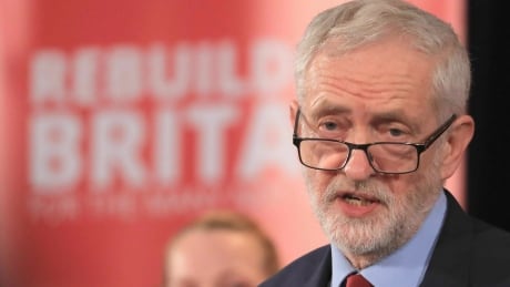 Britain's Labour Party leader Jeremy Corbyn speaks during a visit to Hastings, south east England, Thursday Jan. 17, 2019. Jeremy Corbyn said Prime Minister Theresa May's offer of cross-party talks on a new Brexit deal is a "stunt" because she will not rule out leaving the European Union without an agreement. Corbyn is refusing to meet May until she takes no-deal "off the table." Britain Brexit