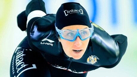 Canada's Ivanie Blondin captured a silver medal in the women’s mass start at the world single distance speed skating championships on Sunday in Inzell, Germany. blondin-ivanie-181216-1180