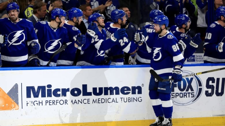 Andrei Vasilevskiy Nikita Kucherov Tampa Bay Lightning beat Calgary Flames