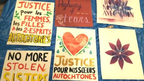 The Centre for Gender Advocacy held a poster-making event on Monday afternoon in anticipation for their annual Valentine's Day march. MMIW march