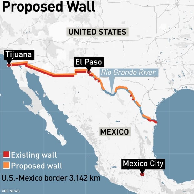Trump Declares National Emergency Over Funds To Build U S Mexico Border Wall Proposed 