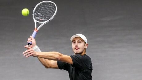 Canada's Brayden Schnur defeated Sam Querrey of the United States to reach the New York Open final on Saturday. Brayden Schnur New York Open