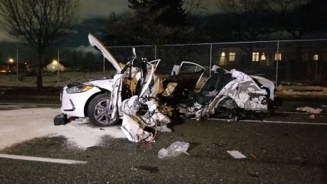 Firefighters rescued three people from a car on Cambie Street following a collision with another vehicle, however the driver died in hospital. Cambie car crash