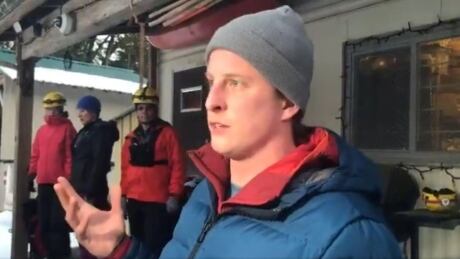 One hiker, who declined to give his name, was rescued from Mount Seymour after an avalanche on Monday. His hiking partner is still missing. seymour hiker rescued