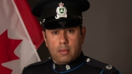 Acting Sgt. John Jasmins is recovering after he and a woman were stabbed outside Immaculate Conception Elementary School in Delta on Wednesday. Acting Sgt John Jasmins