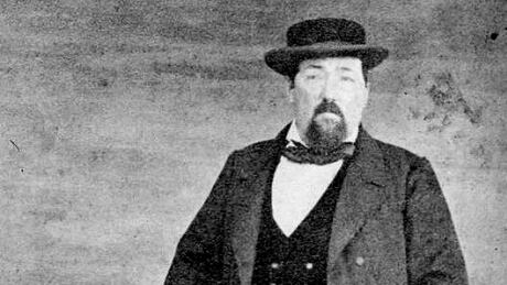 A photo of Gassy Jack Deighton from the B.C. Archives. Deighton was a gold prospector, steamboat pilot and saloon operator in New Westminster and Granville, whose bar in what is now Gastown helped found the future City of Vancouver. Gassy Jack Deighton