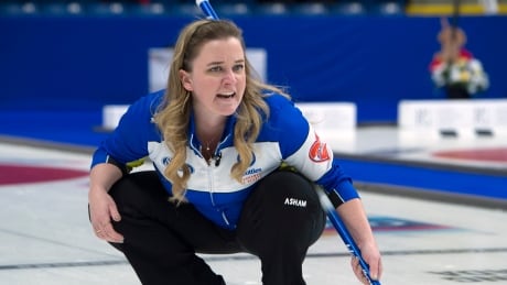 Canadian skip Chelsea Carey, pictured competing at the Scotties Tournament of Hearts in February, is off to a sluggish start at women’s world curling championships in Denmark. CUR Scotties 20190224