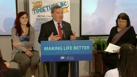 Minister of Social Development and Poverty Reduction Shane Simpson announces the poverty reduction strategy, 'TogetherBC.' Shane Simpson