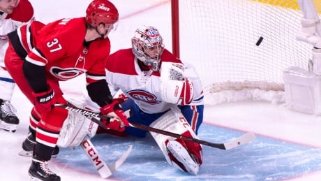 APTN and Sportnet will broadcast the Sunday Mar. 24 NHL game between the Carolina Hurricanes and the Montreal Canadiens in the Plains Cree language. HKN Hurricanes Canadiens 20181213