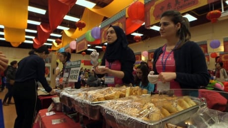 Mariam Herro, right, and Maryam Hamdo, left, are the faces of Tayybeh and help connect the kitchen with the wider community. Mariam Herro and Maryam Hamdo