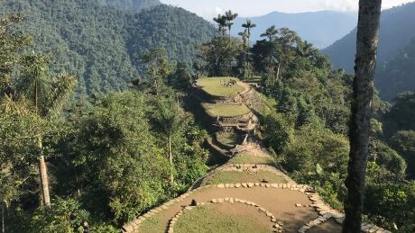 Ciudad Perdida was built between 800 and 1400 in the Sierra Nevada de Santa Marta, a coastal mountain range in northern Colombia. Ciudad Perdida Columbia