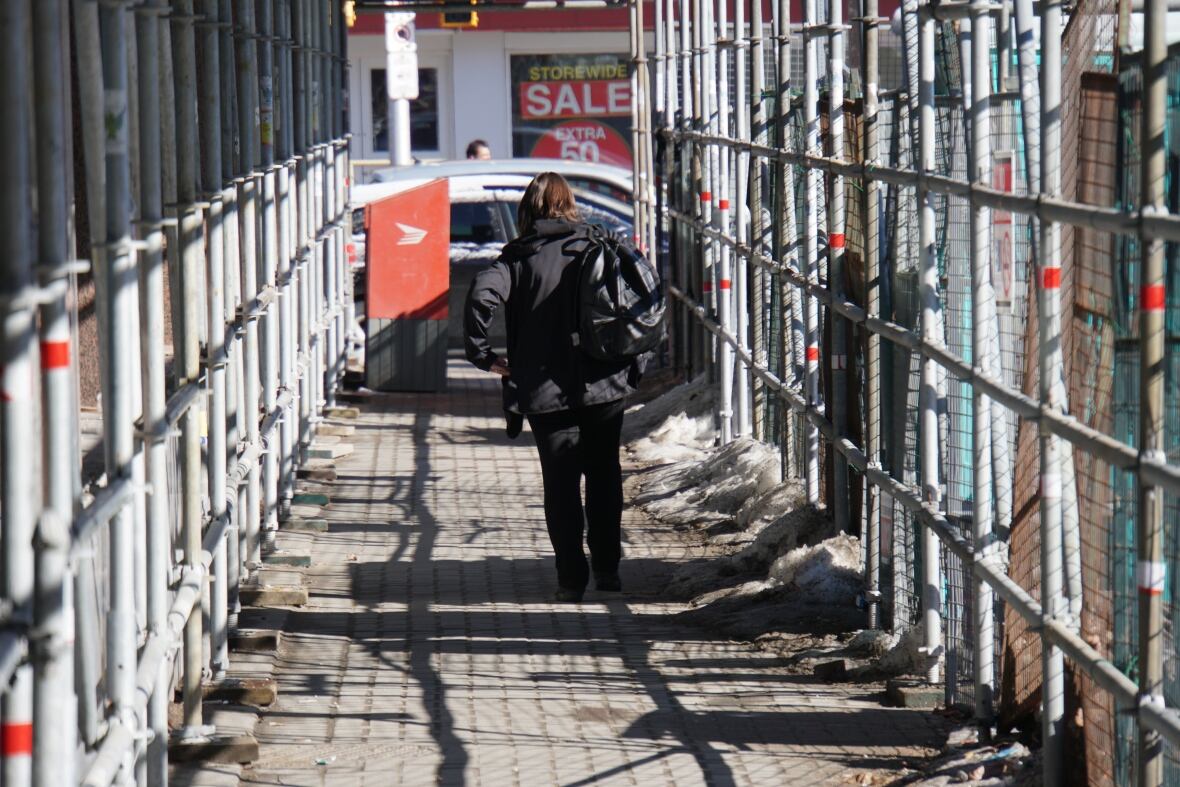 Millions of dollars in scaffolding coming down in downtown Sudbury
