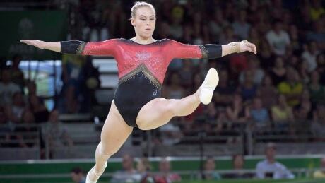 Canada's Ellie Black, seen here at the 2018 Commonwealth Games in Australia, grabbed a silver medal Sunday at the 2019 artistic gymnastics World Cup. Ellie Black