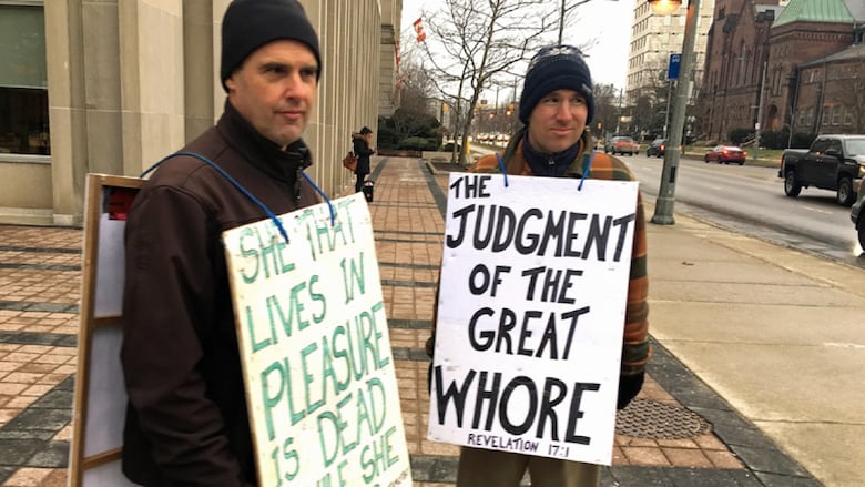 Today marks a new chapter in the saga of London street preachers Steven Ravbar, left, and Matthew Carapella. Both men are due to appear in court today, charged with violating the city's public nuisance bylaw. 