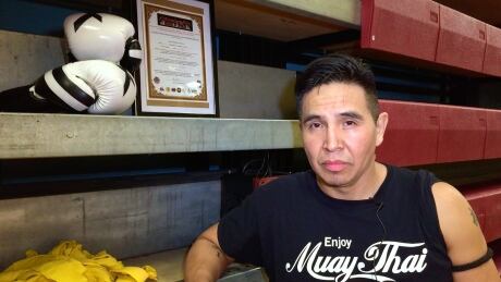 Kendrick Three Suns receives his black khan level 1 certificate, which means he is a Muay Thai assistant instructor.
Three Suns.jpg