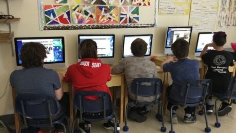 Teslin community school students