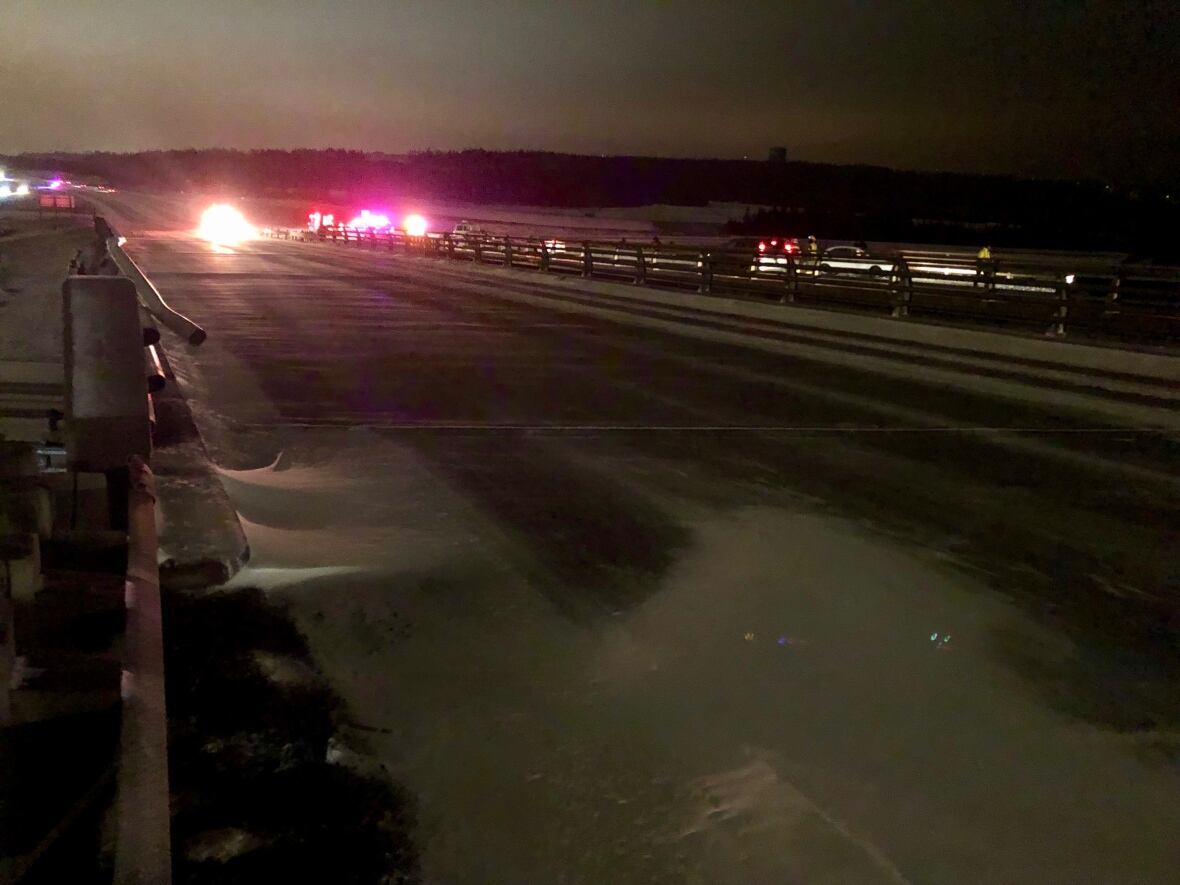 Fire truck, police vehicle among numerous crashes near TCH in icy