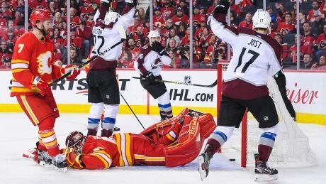 Avs sting Flames with series-clinching win