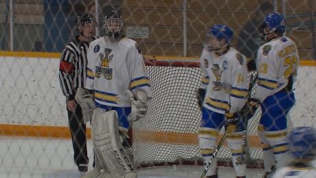 Alberta's boys team at the 2019 National Aboriginal Hockey Championships in Whitehorse. NAHC
