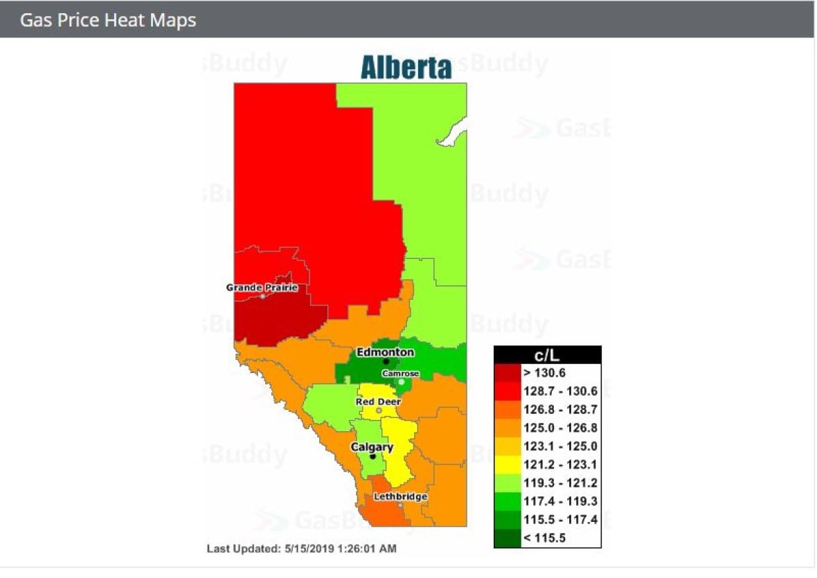 Filling up before work? You may be paying more at the pump CBC News