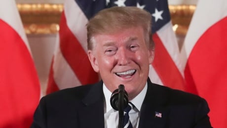 U.S. President Donald Trump attends a Japanese business leaders event in Tokyo, Japan May 25, 2019. REUTERS/Jonathan Ernst - RC1A8580B1C0 JAPAN-USA/TRUMP