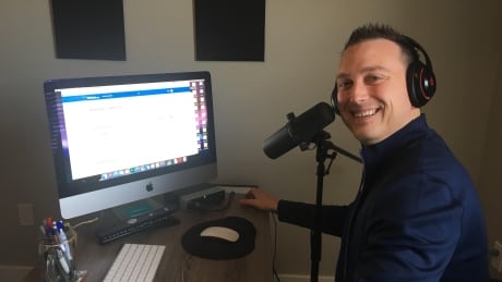 Adam Ramsay's voice, recorded in his Stratford home, has travelled the world. Adam Ramsay VO