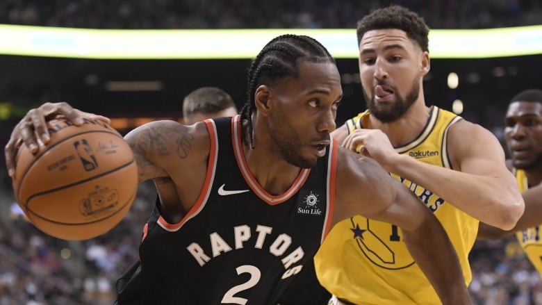 DJ Hogg of the Toronto Raptors boxes out during the game during