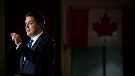 Conservative Party of Canada leader Andrew Scheer announces his immigration policy at an event hall in Toronto, Tuesday, May 28, 2019. ScheerImmigration 20190528