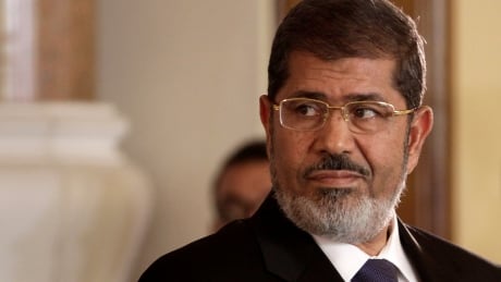 Former Egyptian president Mohammed Morsi in 2012. Morsi collapsed during his trial today and died. Egypt Morsi