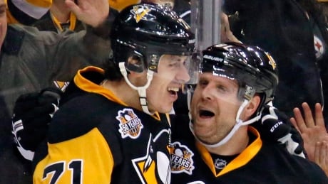 The Penguins' Phil Kessel, right, and Evgeni Malkin are among the high-profile NHL players who could be traded this off-season as several teams have salary cap space to add contracts. kessel-phil-malkin-161203-1180