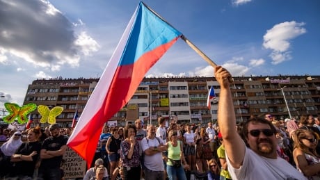 PRAGUE, CZECH REPUBLIC - JUNE 23: Protesters attend an Anti-Government protest at the Letna plain on June 23, 2019 in Prague, Czech Republic. Tens of thousands attended the rally in Prague demanding the resignation of Czech Justice Minister, Marie Benesova, saying the new minister might compromise the legal system at a time when prosecutors have to decide whether to indict Prime Minister Andrej Babis over alleged fraud involving European Union funds. (Photo by Gabriel Kuchta/Getty Images) 1151624950