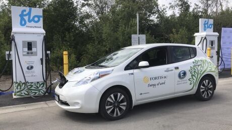 FortisBC unveiled two of its 12 Level 3 electric vehicle charging stations on June 24 at the Kelowna City Airport. STRACHAN ev charging stations