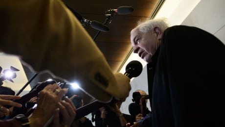 Canada's ambassador to China, John McCallum, arrives to brief members of the Foreign Affairs committee regarding China in Ottawa on Friday, Jan. 18, 2019. Canada China 20190118