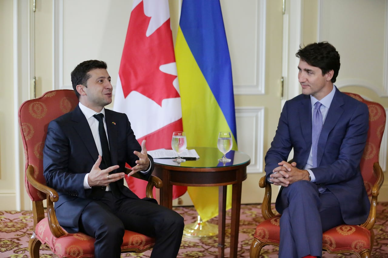 Trudeau and Ukraine's new president agree to talk about expanding free trade | CBC News